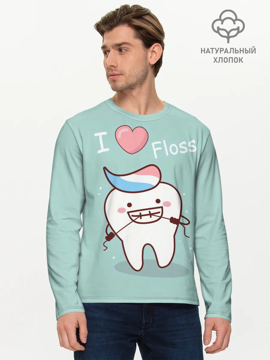 Мужской лонгслив базовый / Tooth