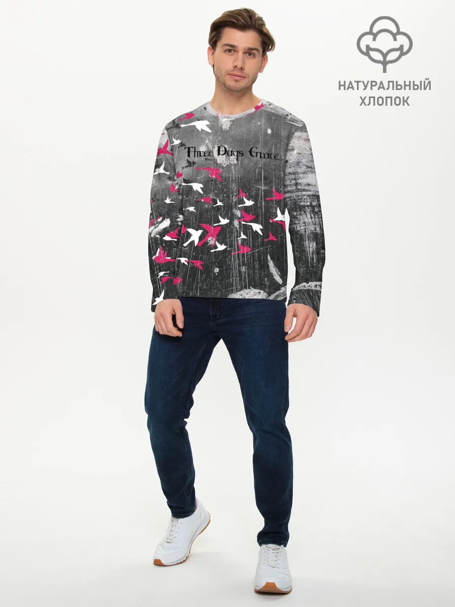 Мужской лонгслив базовый / Three Days Grace art