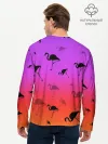 Мужской лонгслив базовый / Фламинго