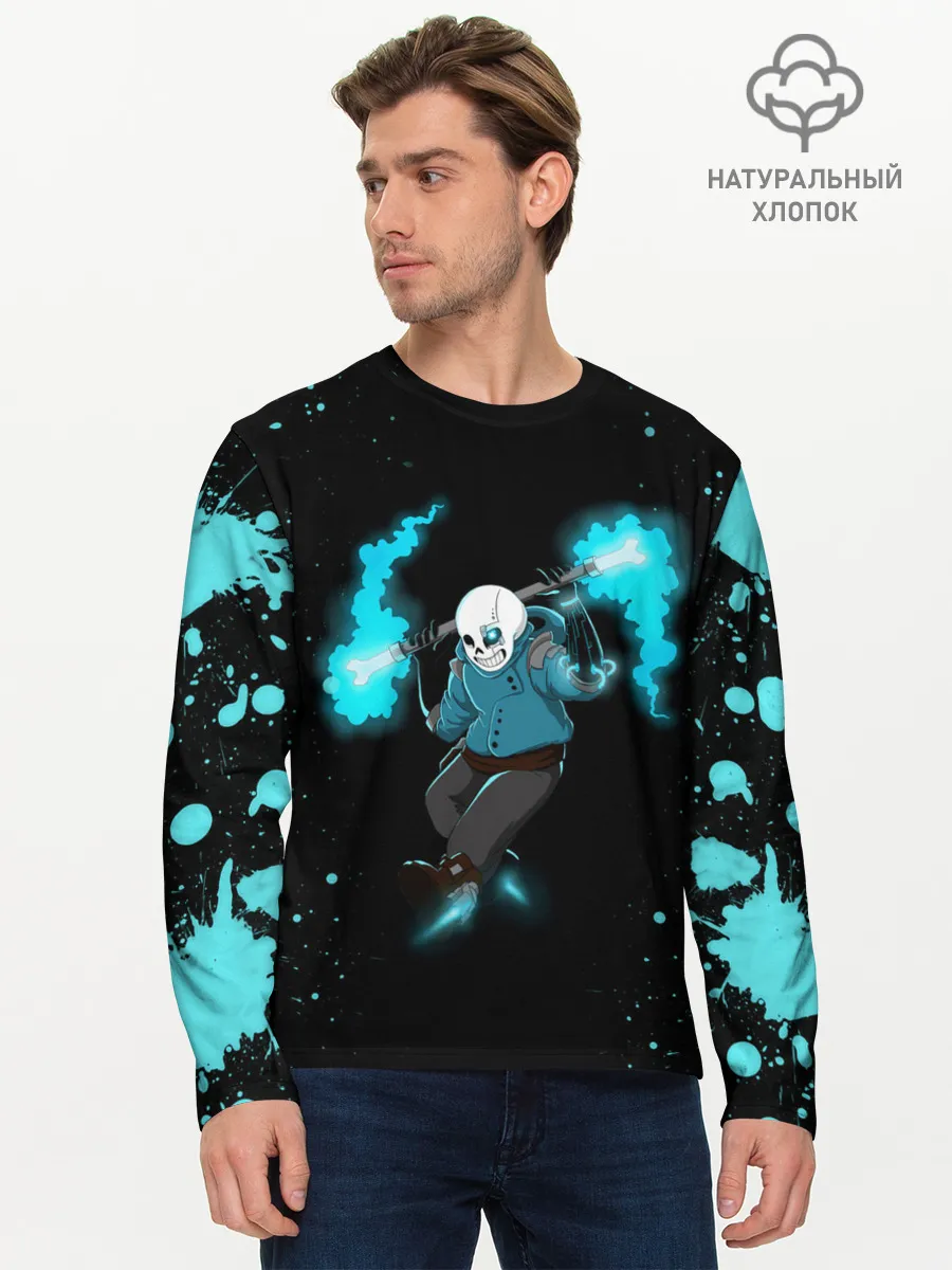 Мужской лонгслив базовый / Undertale