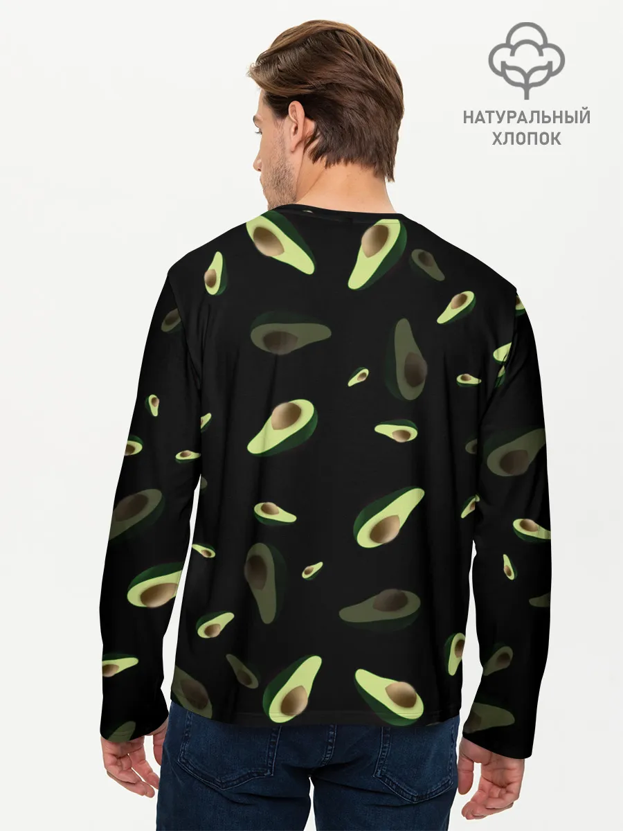 Мужской лонгслив базовый / Авокадо