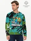 Мужской лонгслив базовый / Minecraft / Майнкрафт