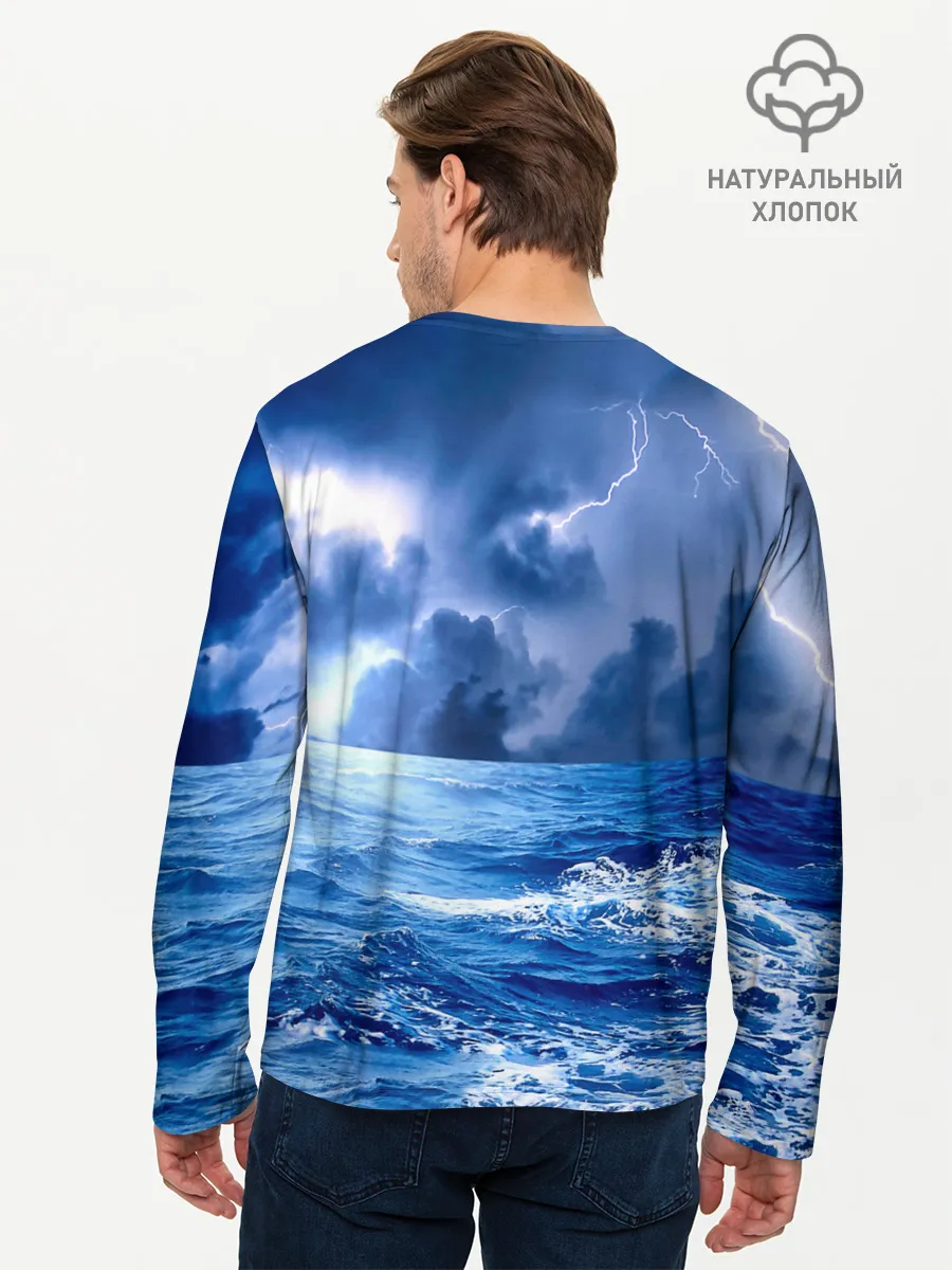 Мужской лонгслив базовый / ВМФ