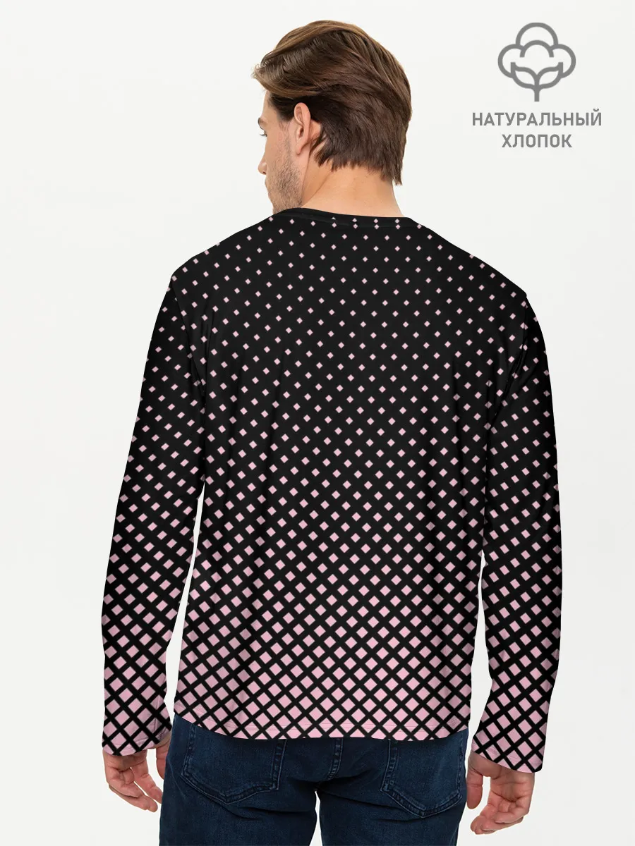 Мужской лонгслив базовый / Ромбы