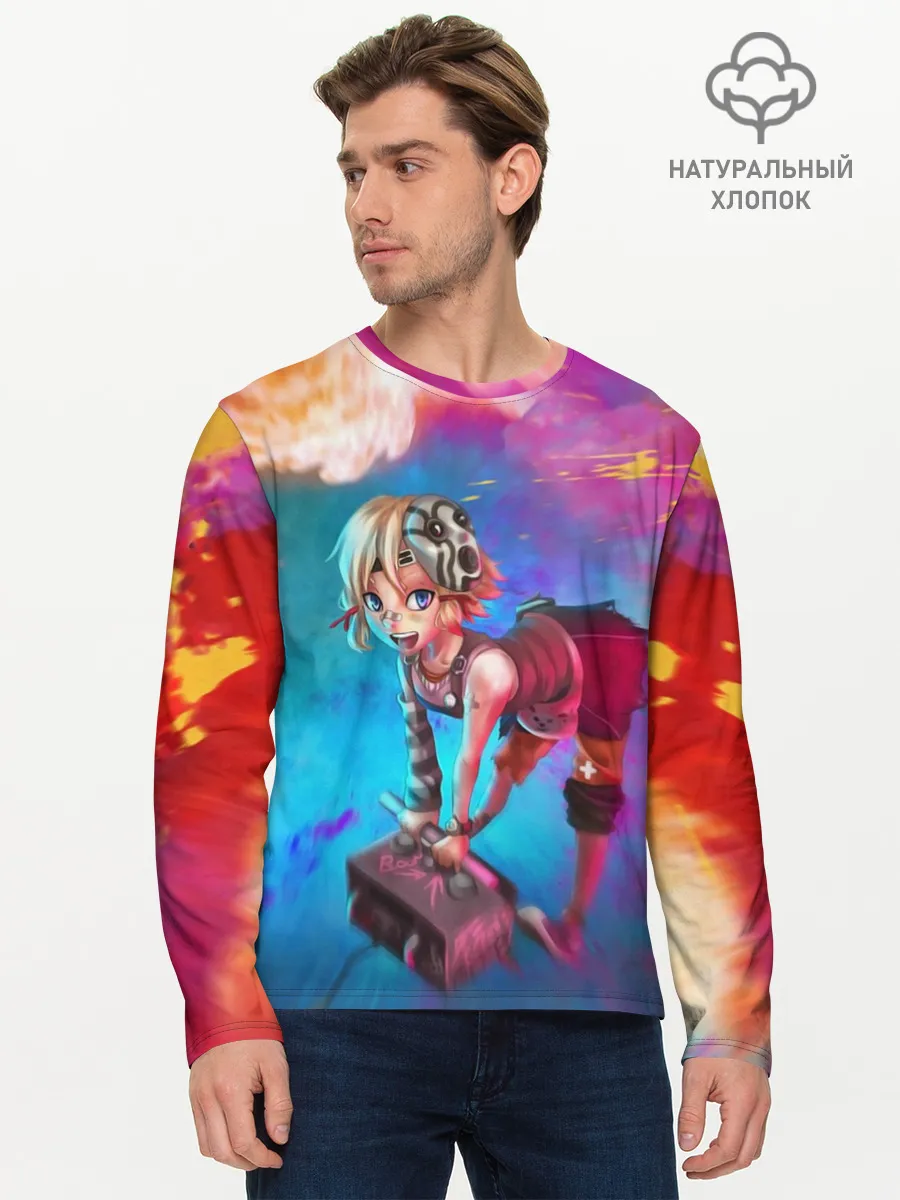 Мужской лонгслив базовый / Tiny Tina and the bomb
