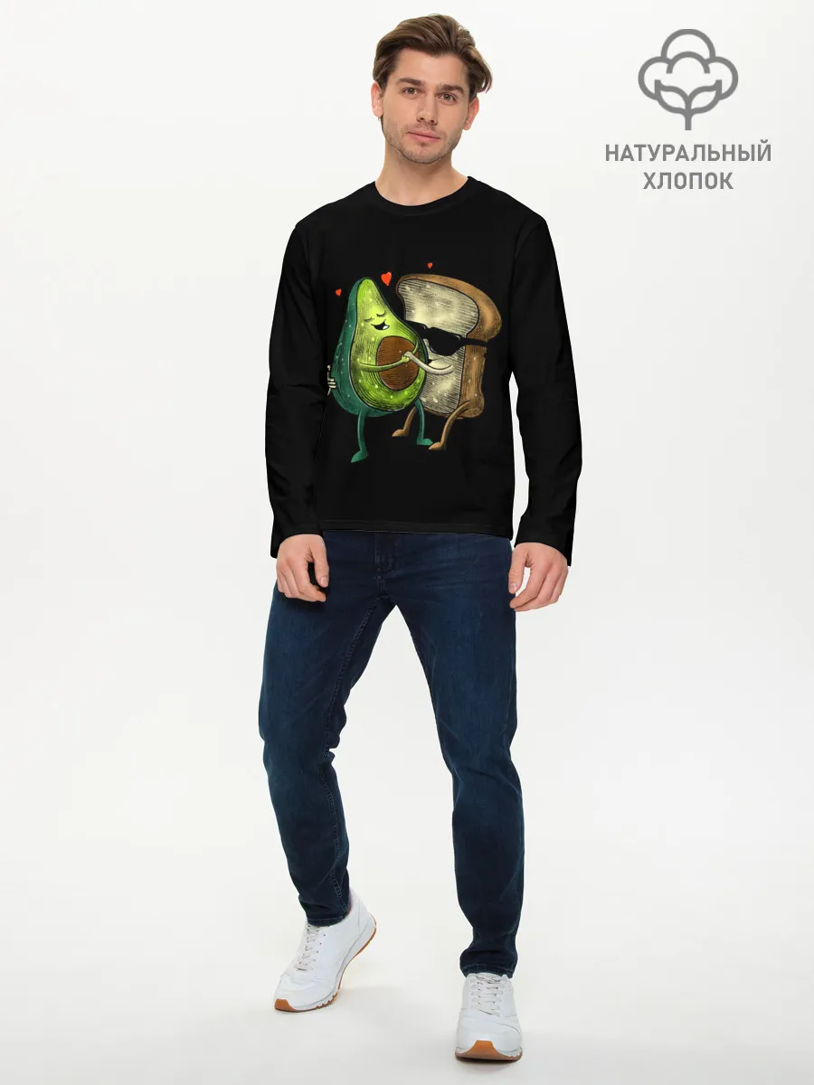 Мужской лонгслив базовый / Love