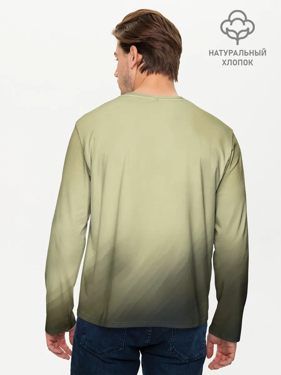 Мужской лонгслив базовый / Военный