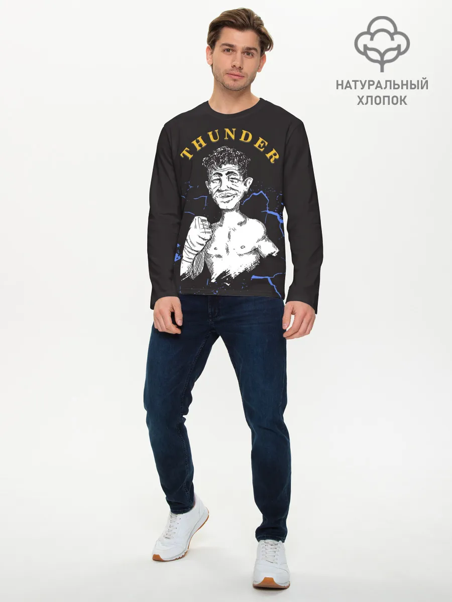 Мужской лонгслив базовый / Thunder