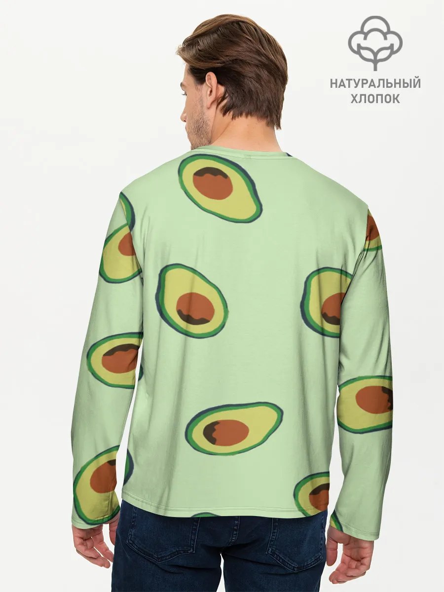 Мужской лонгслив базовый / АВОКАДО.