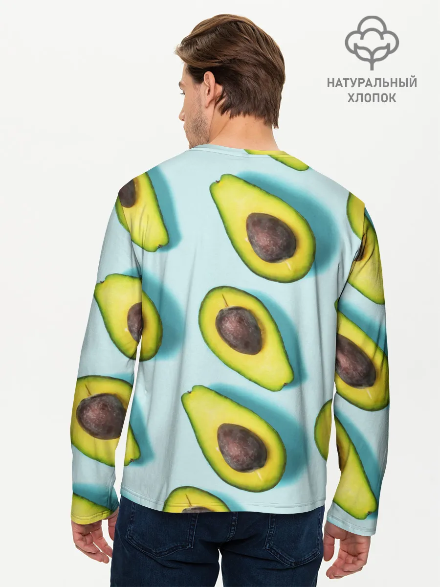 Мужской лонгслив базовый / АВОКАДО.