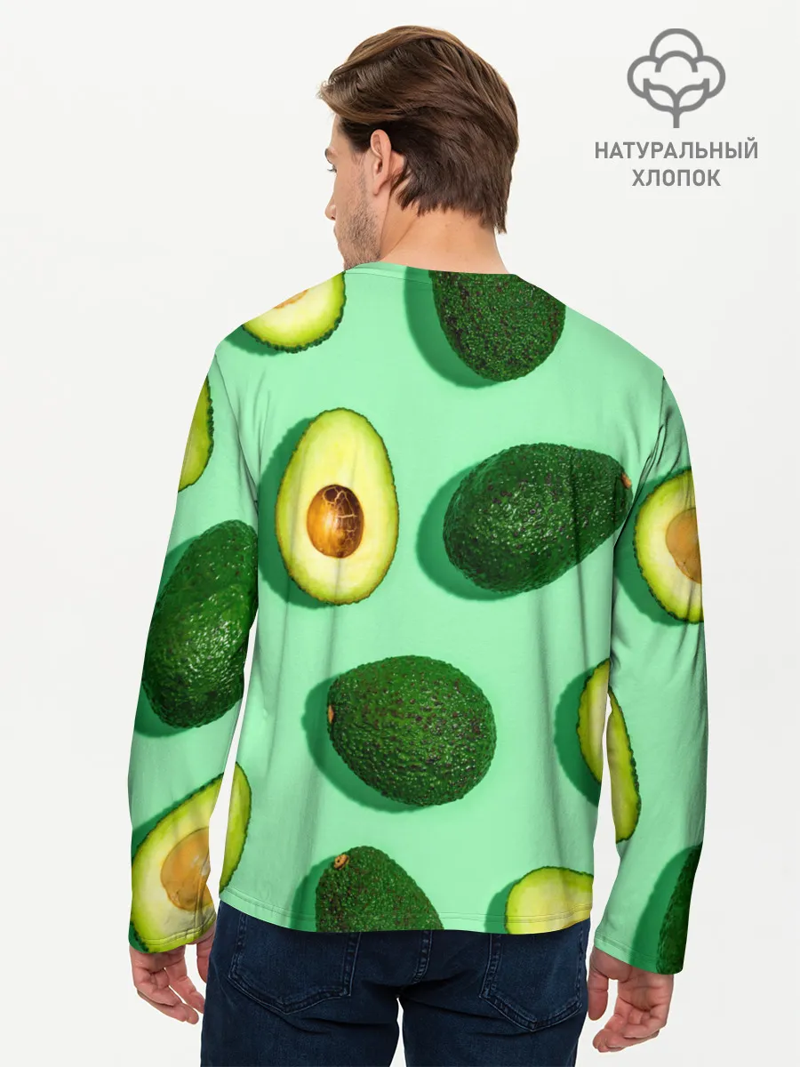 Мужской лонгслив базовый / АВАКАДО