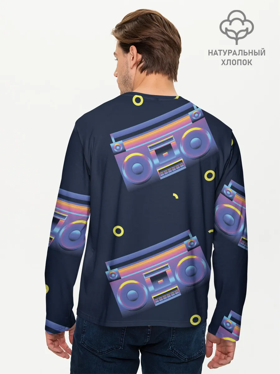 Мужской лонгслив базовый / Retro style