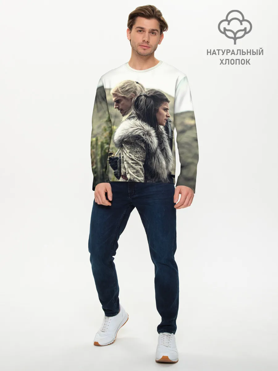 Мужской лонгслив базовый / Ведьмак