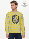 Мужской лонгслив базовый / Coat of Hufflepuff