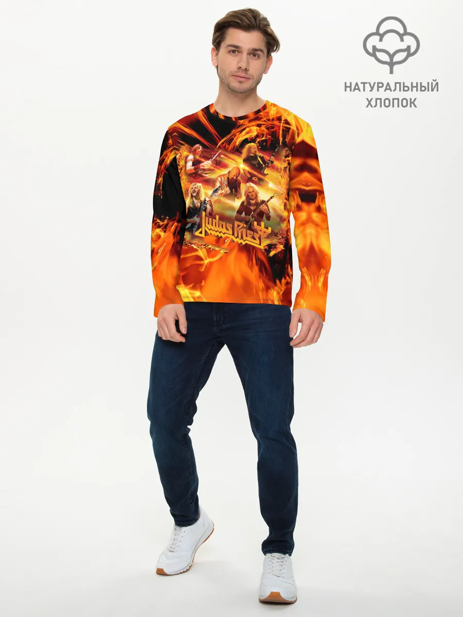 Мужской лонгслив базовый / Judas Priest