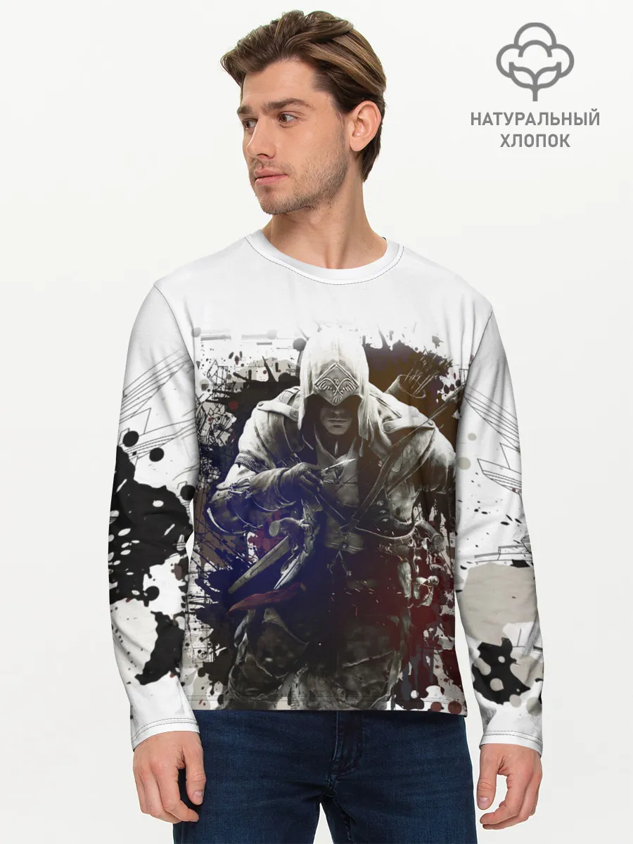 Мужской лонгслив базовый / Assassins Creed