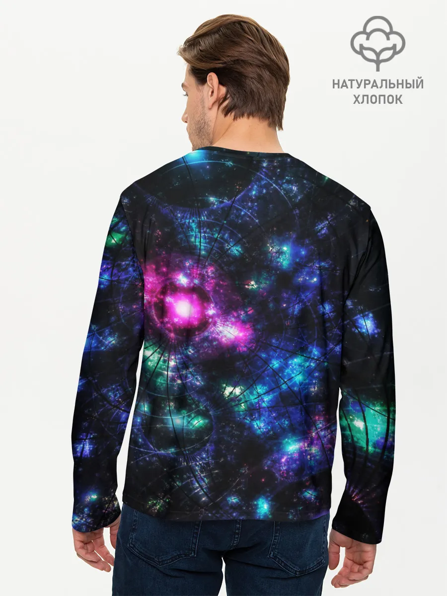 Мужской лонгслив базовый / АБСТРАКЦИЯ КОСМОСА