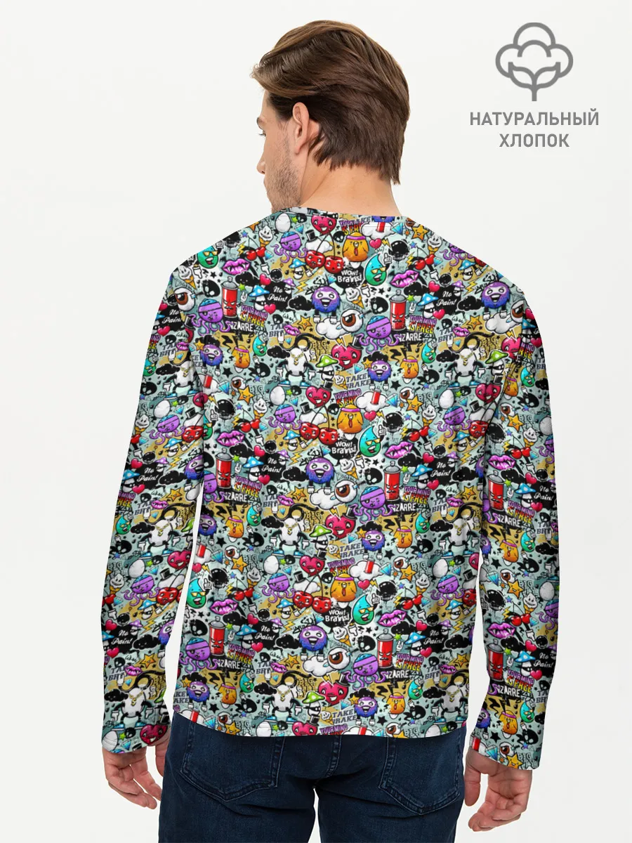 Мужской лонгслив базовый / Stickerboom