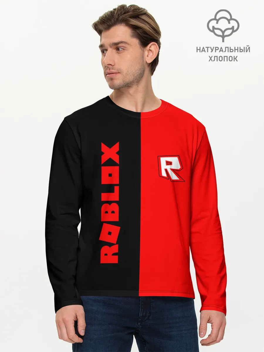 Мужской лонгслив базовый / ROBLOX