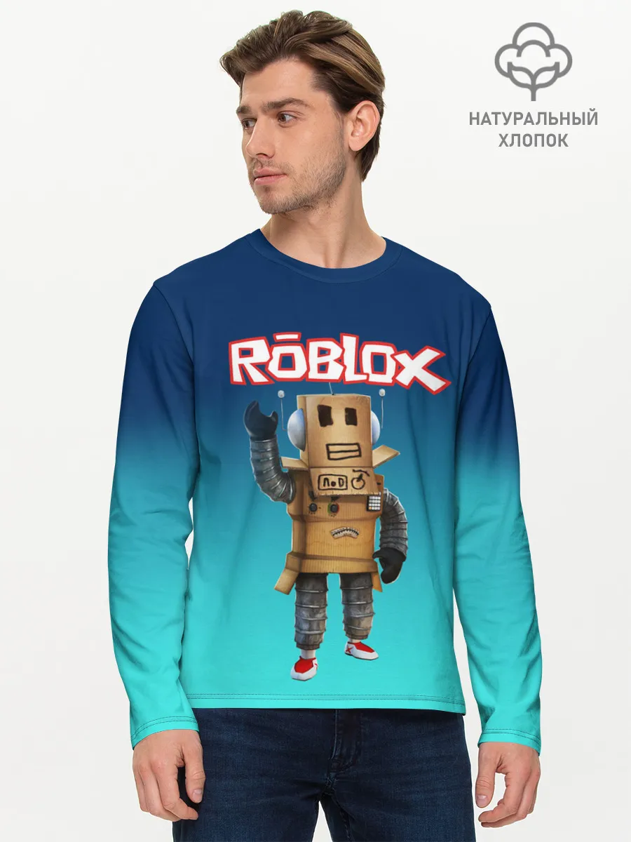 Мужской лонгслив базовый / ROBLOX