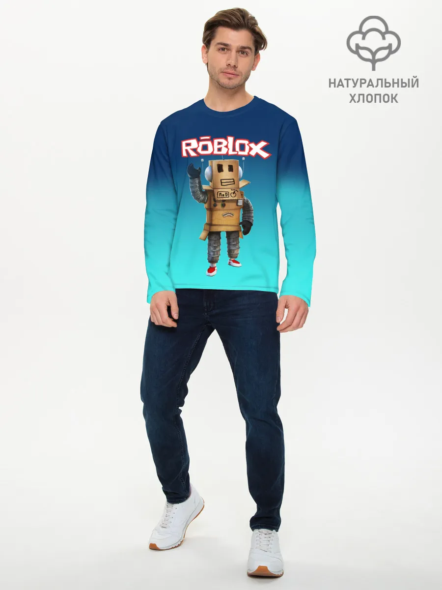 Мужской лонгслив базовый / ROBLOX