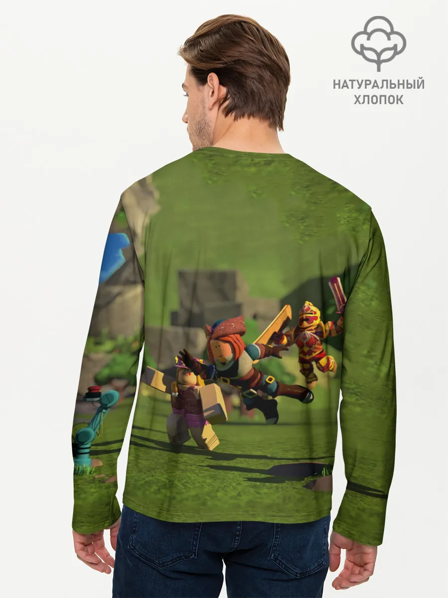 Мужской лонгслив базовый / ROBLOX
