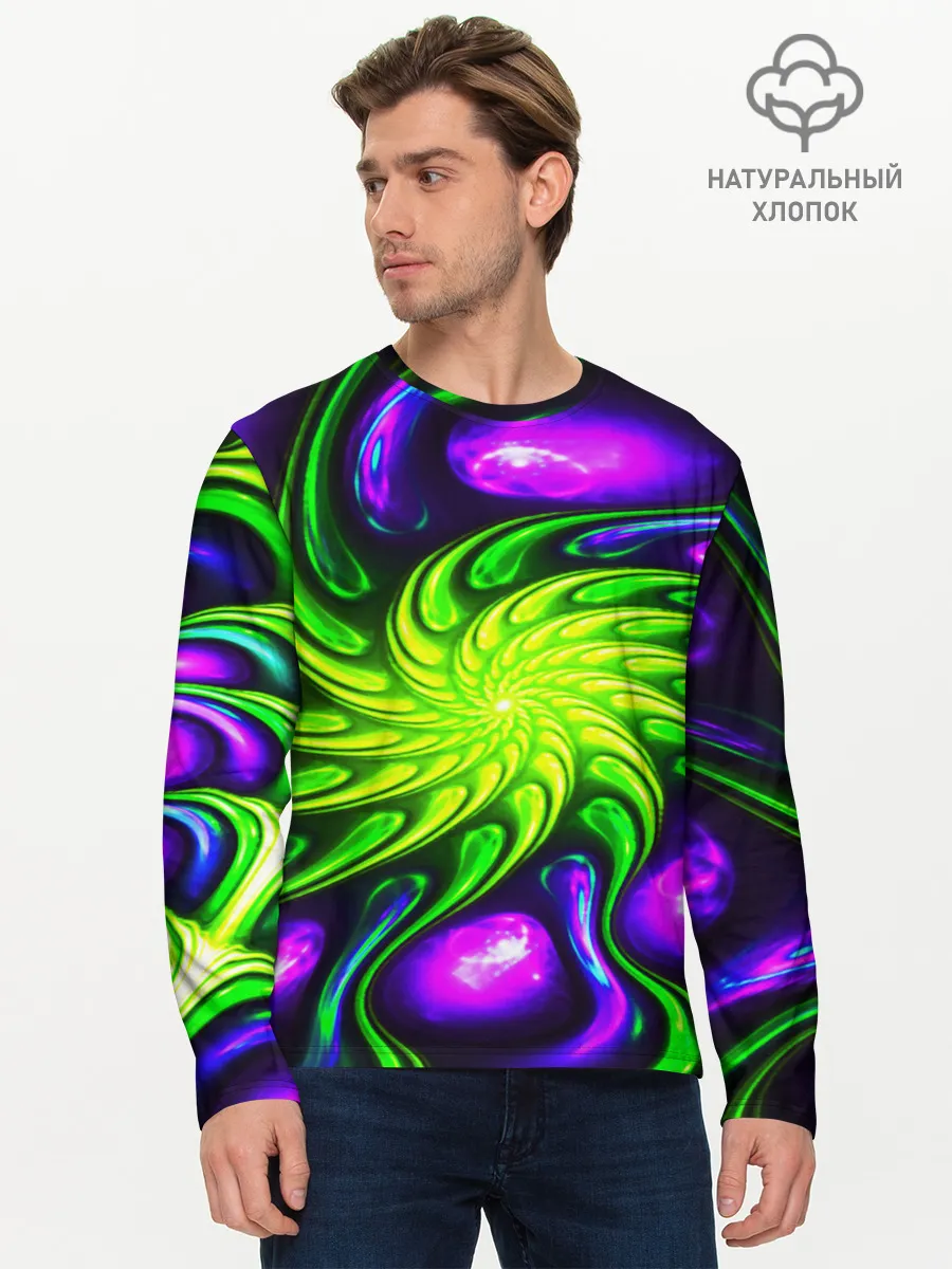 Мужской лонгслив базовый / NEON&ACID
