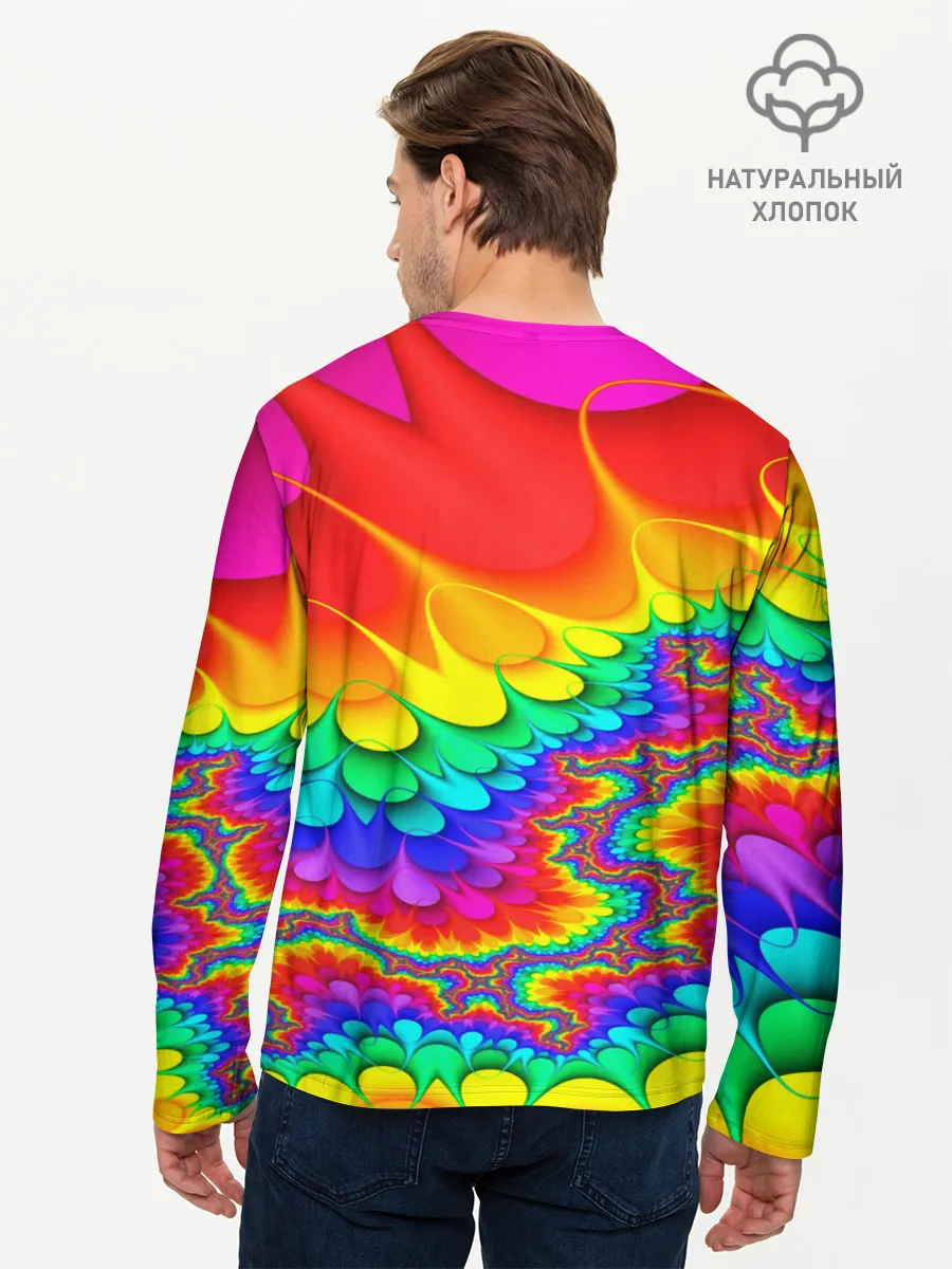 Мужской лонгслив базовый / TIE-DYE