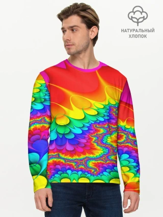 Мужской лонгслив базовый / TIE-DYE