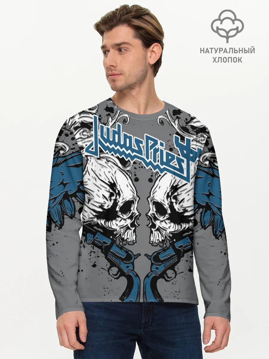 Мужской лонгслив базовый / Judas Priest