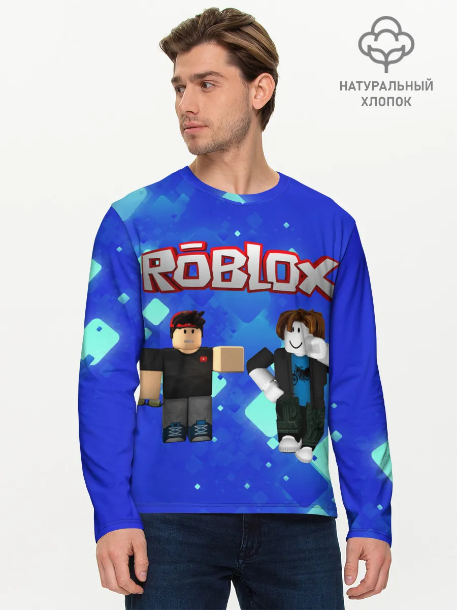 Мужской лонгслив базовый / ROBLOX