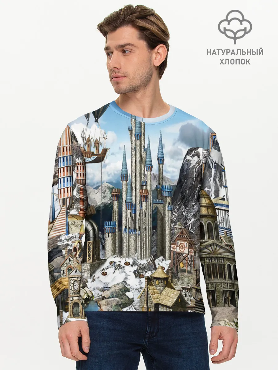 Мужской лонгслив базовый / HEROES