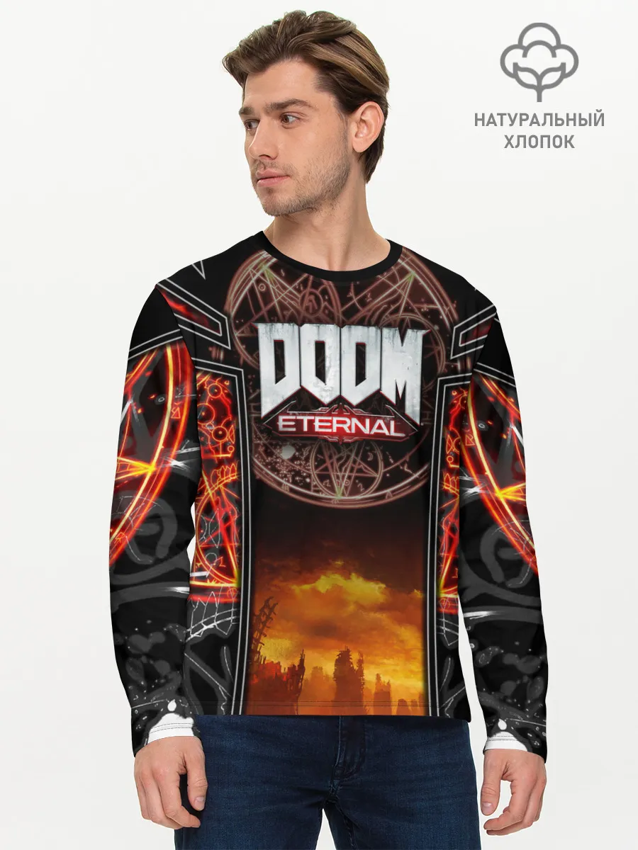 Мужской лонгслив базовый / DOOM ETERNAL
