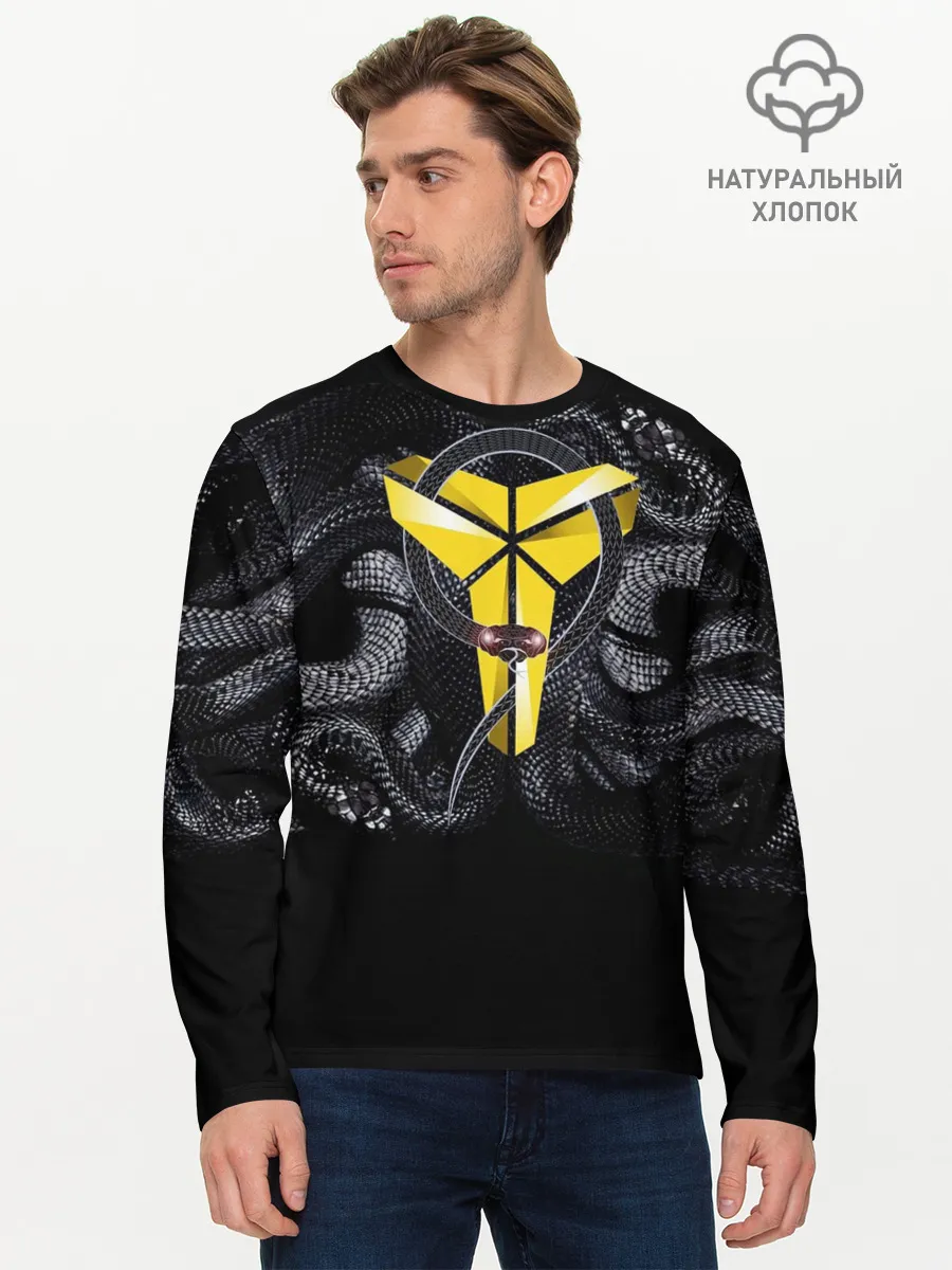 Мужской лонгслив базовый / Black Mamba Kobe Bryant