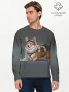 Мужской лонгслив базовый / КОРГИ ПИЛОТ