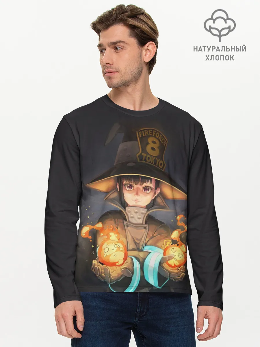 Мужской лонгслив базовый / enenno shouboutai Fire Force