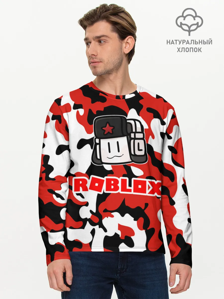 Мужской лонгслив базовый / ROBLOX