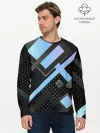 Мужской лонгслив базовый / Modern Geometry