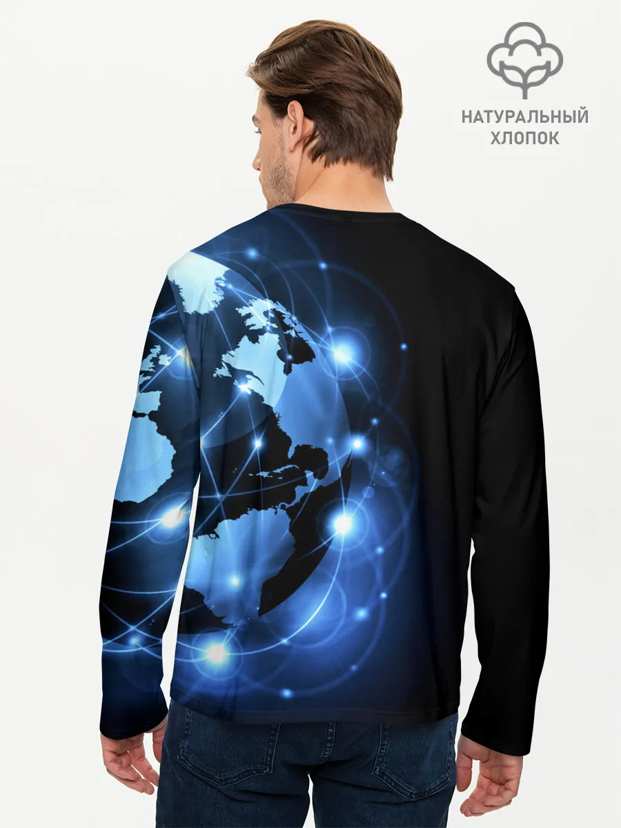 Мужской лонгслив базовый / Войска связи