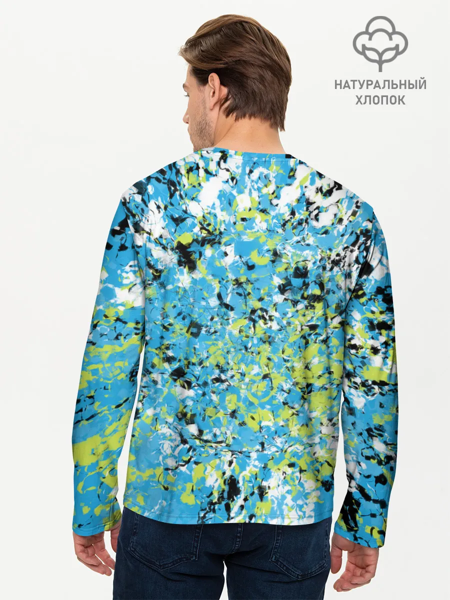 Мужской лонгслив базовый / Абстракция