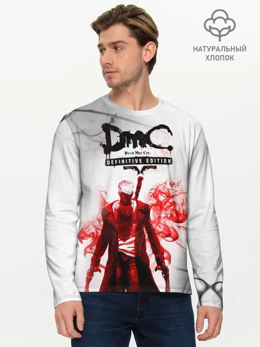 Мужской лонгслив базовый / devil may cry