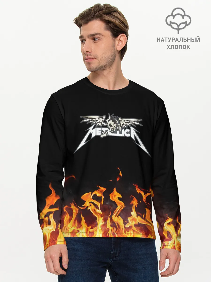 Мужской лонгслив базовый / Metallica