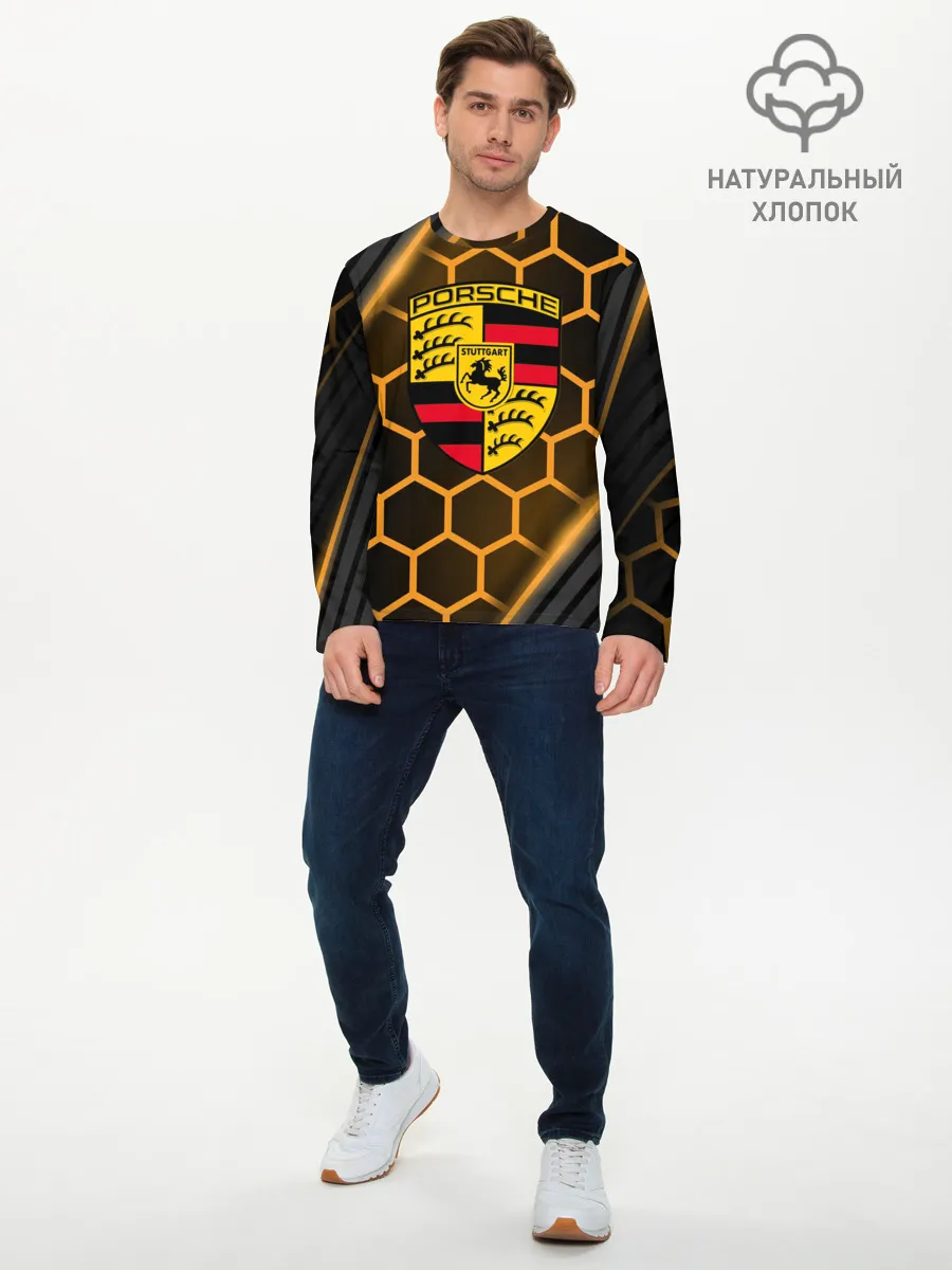 Мужской лонгслив базовый / PORSCHE | ПОРШЕ