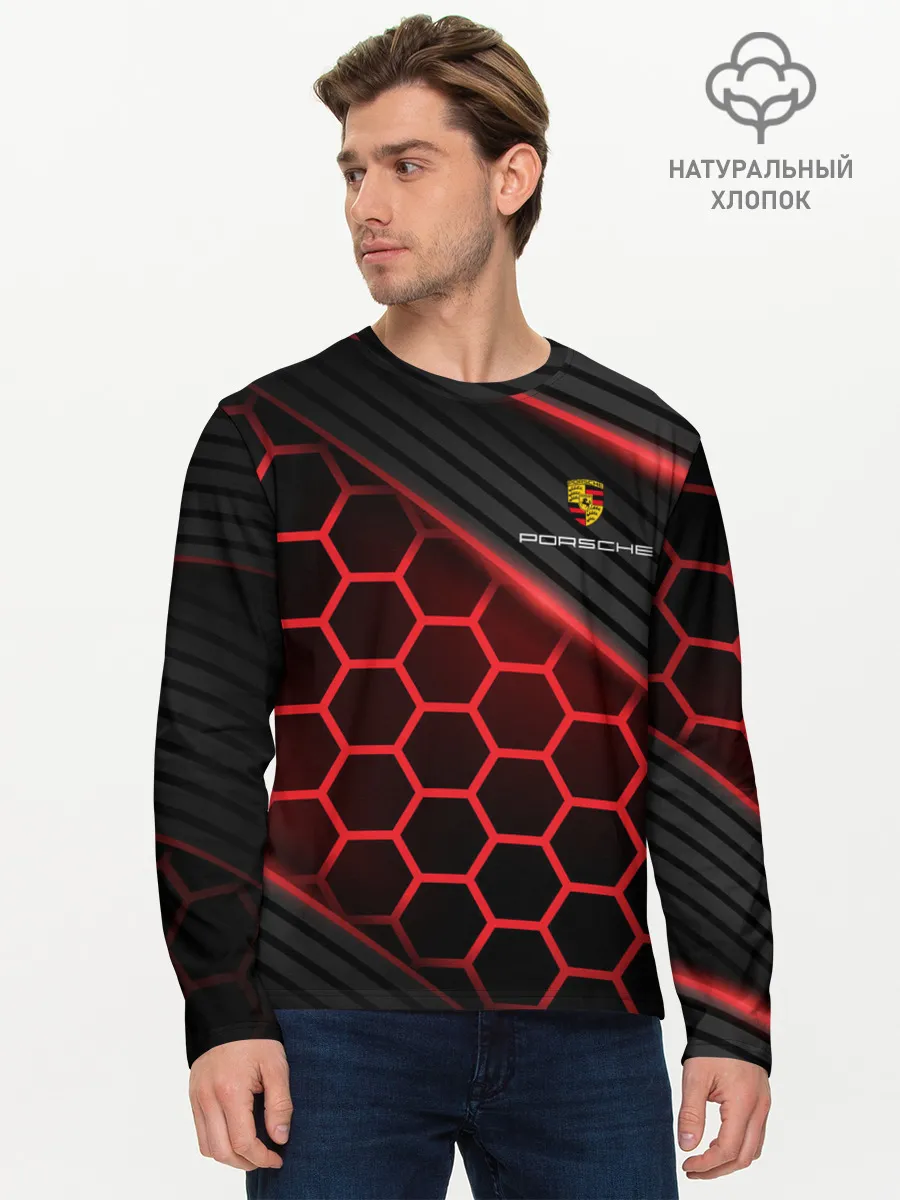 Мужской лонгслив базовый / PORSCHE | ПОРШЕ