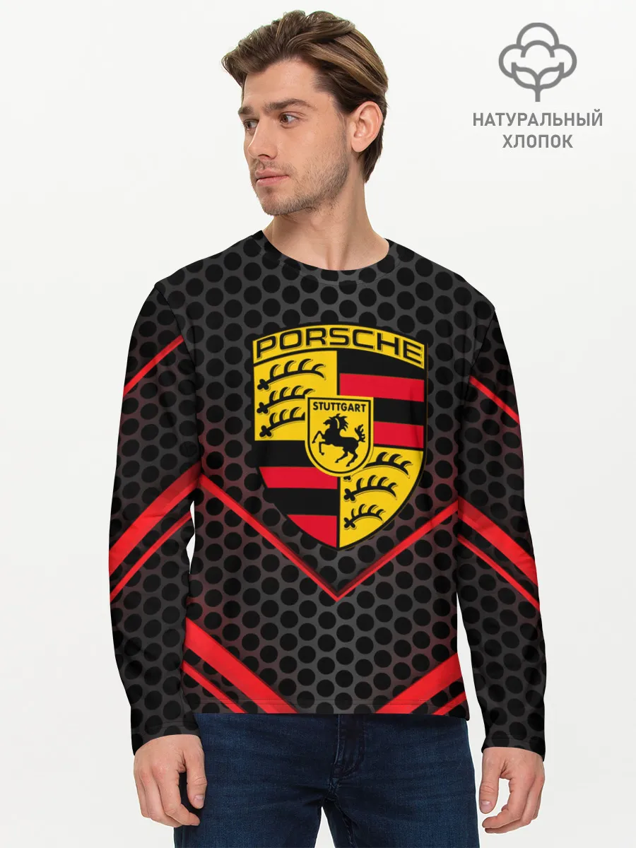 Мужской лонгслив базовый / PORSCHE | ПОРШЕ