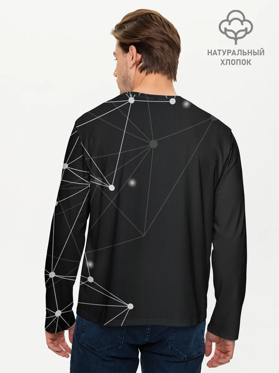 Мужской лонгслив базовый / si-fi art