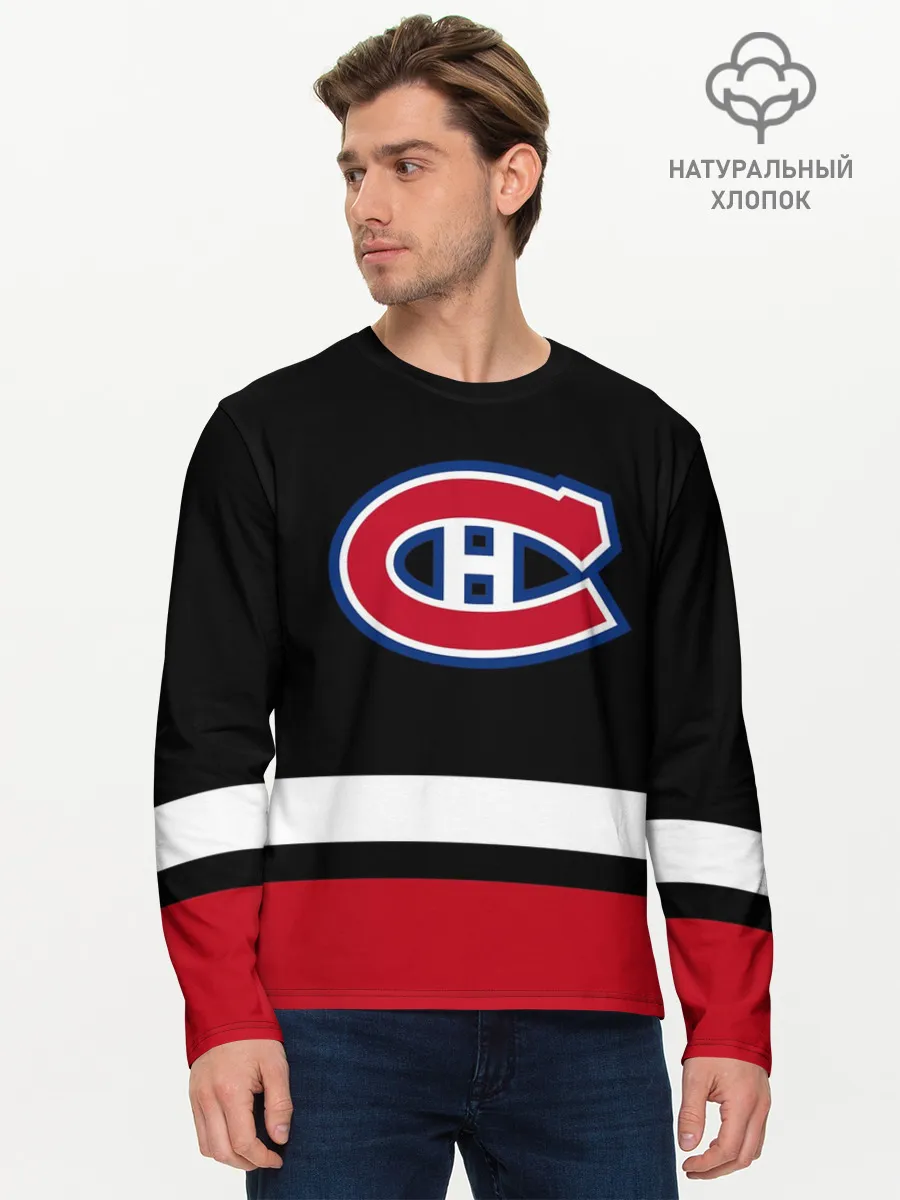 Мужской лонгслив базовый / Монреаль Канадиенс