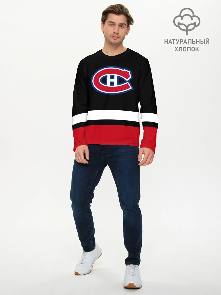 Мужской лонгслив базовый / Монреаль Канадиенс