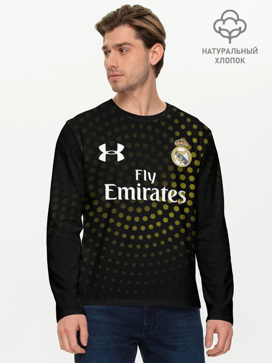 Мужской лонгслив базовый / Real Madrid