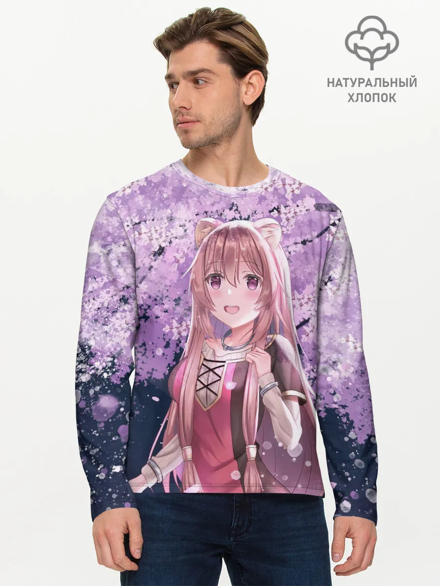 Мужской лонгслив базовый / Восхождение героя щита